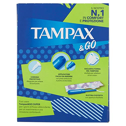 Tampax &Go Super Tampones, 18 unidades