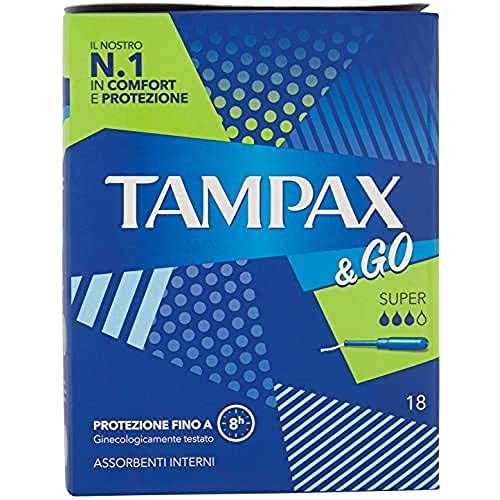 Tampax &Go Super Tampones, 18 unidades