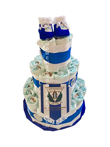 Tarta de pañales DODOT club deportivo Leganés (Talla 2 (3-6 kg))