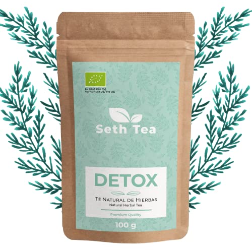 Té Detox Adelgazante Ecológico Para La Retención De Líquidos | Té Diurético Natural | 100grs (60 Días) | Infusion Detox | Detox Tea | Ingredientes Premium Té Verde, Yerba Mate, Té Blanco …