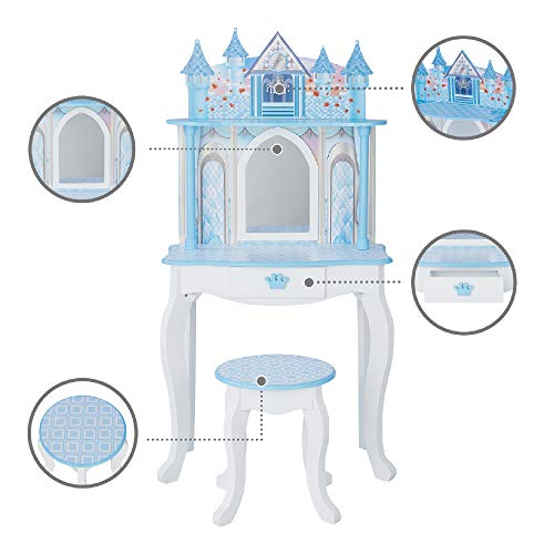 Teamson Kids - Dreamland Castillo de Juguete de Vanity Set - Blanco / TD-12951F