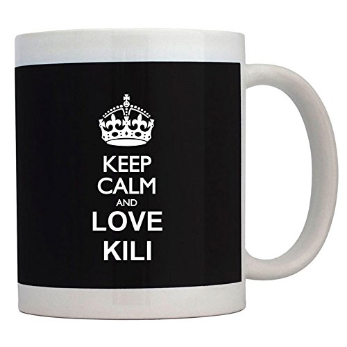 Teeburon Keep calm and love Kili Taza cerámica 11 onzas