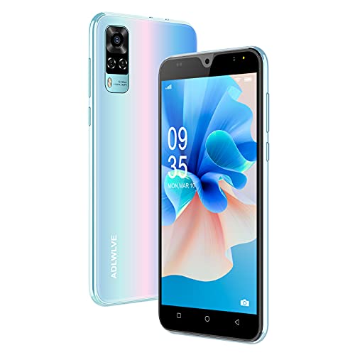 Teléfono Móvil Libres, (2021) 4G Smartphone 5.5 Pulgadas Android 9.0 Moviles Baratos y Buenos 2GB+16GB/ 64GB Ampliables, 3600mAh Baterí Cámara 8MP+5MP,Face ID/GPS/FM (Rosado)