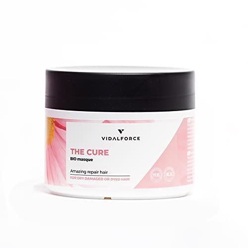 THE CURE Masque, Mascarilla pelo seco y dañado con 26 potentes activos naturales incluido aceite de coco organico, aceite de Argan para el pelo - Mascarilla hidratante cabello - 100% Toxic-Free