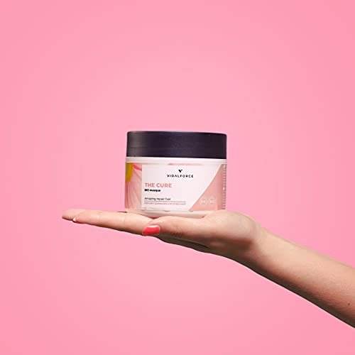 THE CURE Masque, Mascarilla pelo seco y dañado con 26 potentes activos naturales incluido aceite de coco organico, aceite de Argan para el pelo - Mascarilla hidratante cabello - 100% Toxic-Free