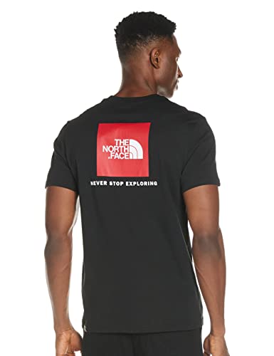 The North Face S/S Red Box tee Camiseta de Manga Corta, Hombre, Negro (TNF Black), L