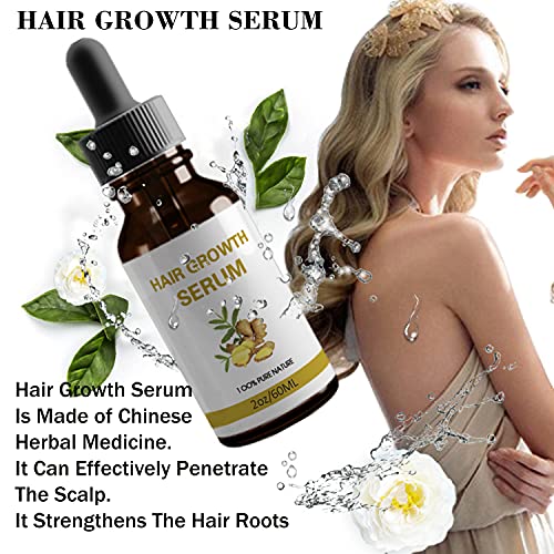 Thnkstaps Sérum Para Crecimiento del Cabello Hair Serum Anti Pérdida de Pelo Tratamiento para reducir la pérdida del cabello y promover el crecimiento del cabello Para Hombres Y Mujeres 60ML