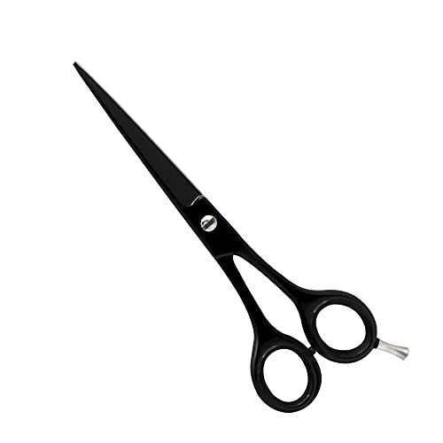 Tijeras profesionales de corte de pelo Peluquería / Salón, Tijeras de corte de pelo de peluquería de acero inoxidable de 6,5 pulgadas, Tijeras de corte de peluquería de acero inoxidable. (Negro)