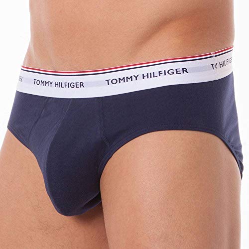 Tommy Hilfiger 3-Pack Cotton Briefs Calzoncillos, Multicolor (Multi/Peacoat 904), M (Pack de 3) para Hombre