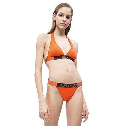 Tommy Hilfiger Brazilian Braguita de Bikini, Rojo (Mandarin Red 659), Talla única (Talla del Fabricante: Medium) para Mujer