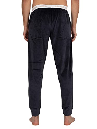 Tommy Hilfiger de los Hombres Pantalón de chándal de Terciopelo Lounge, Azul, S