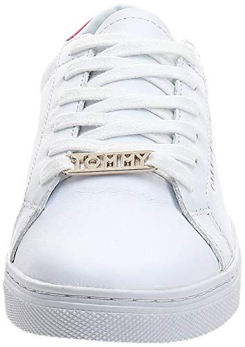 Tommy Hilfiger Essential Sneaker, Zapatillas Mujer, Blanco (RWB 020), 38 EU