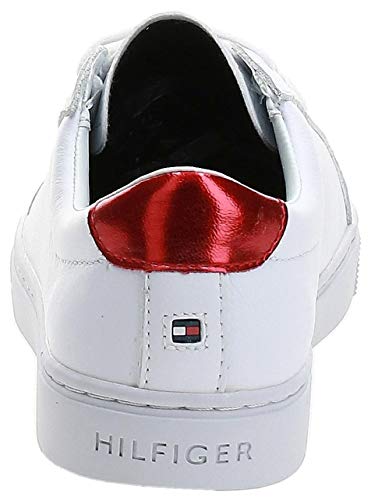 Tommy Hilfiger Essential Sneaker, Zapatillas Mujer, Blanco (RWB 020), 38 EU