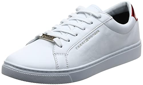 Tommy Hilfiger Essential Sneaker, Zapatillas Mujer, Blanco (RWB 020), 38 EU