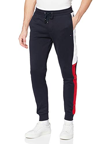 Tommy Hilfiger Intarsia Sweatpants Pantalones Deportivos, Cielo del Desierto, L para Hombre