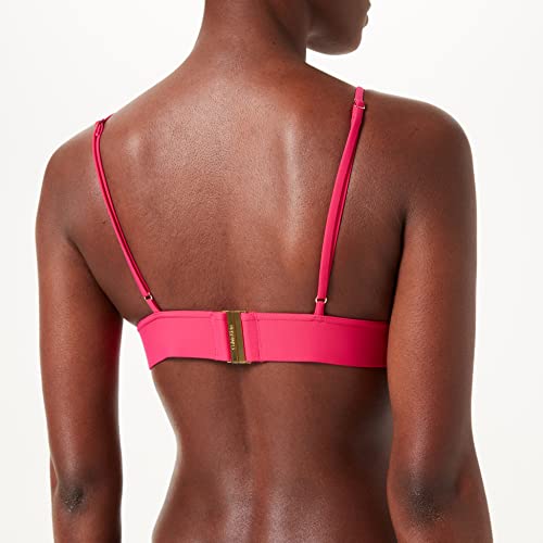 Tommy Hilfiger Long Line Triangle-rp Parte de Arriba de Bikini, Rosa Pink 011, 42 (Talla del Fabricante: Large) para Mujer