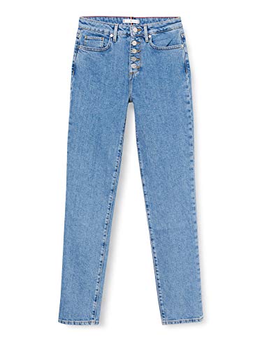 Tommy Hilfiger Mujer Riverpoint Cigarette Hw A Patty Slim Jeans, Azul (Patty 1bi), W24 / L34