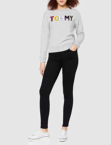 Tommy Hilfiger Nora Mid Rise Skinny Fit Black Jeans Vaqueros, Staten Negro Elástico, 26W/30L para Mujer