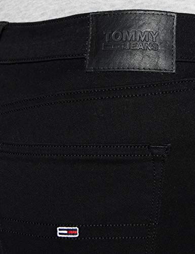 Tommy Hilfiger Nora Mid Rise Skinny Fit Black Jeans Vaqueros, Staten Negro Elástico, 26W/30L para Mujer