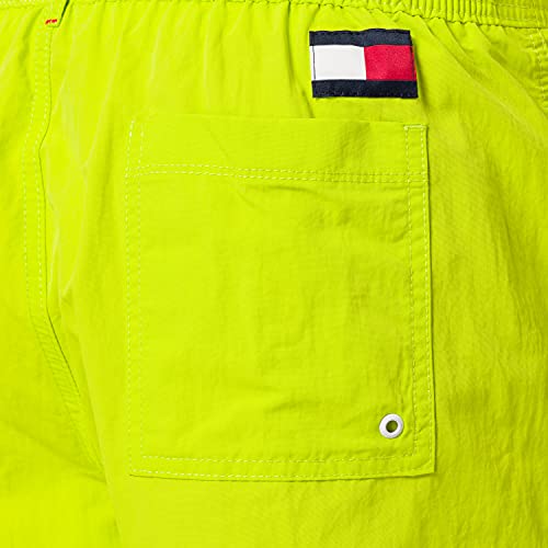 Tommy Hilfiger Slim Fit Mid Length Swim Shorts Bañador, Citrus Lime, L para Hombre