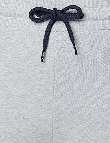 Tommy Hilfiger Tape J Joggers con Cintura Elástica, Cordón y Logo, Gris (Grey Heather), S para Mujer