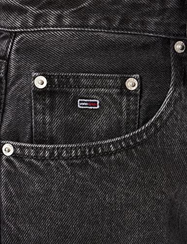 Tommy Jeans Mom Jean Uhr Tprd Be572 Wbkrg Jeans, Denim Black, 28W / 32L para Mujer