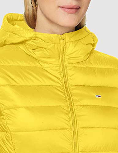 Tommy Jeans Tjw Hooded Quilted Zip Thru Chaqueta, Amarillo (Star Fruit Yellow), XL para Mujer