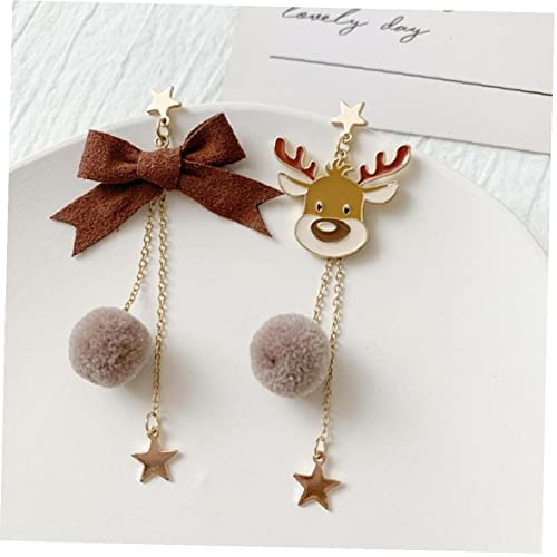 TOSSPER Navidad Elk Knot Star Dangle Pendiente para Mujeres Regalo Joyería Moda Drop Fashion Fashion