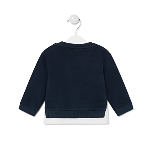 TOUS BABY - Sudadera de suave Algodón. Unisex. (6 Meses, Casual-1504 Marino)