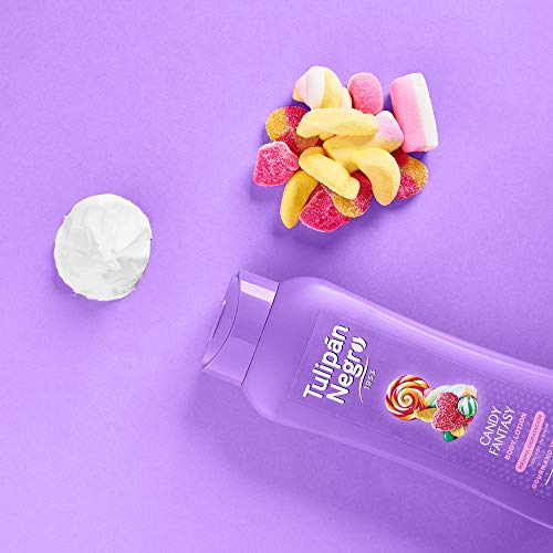 Tulipán Negro Body Lotion Candy Fantasy Morado, 400 ml, 12 Unidad