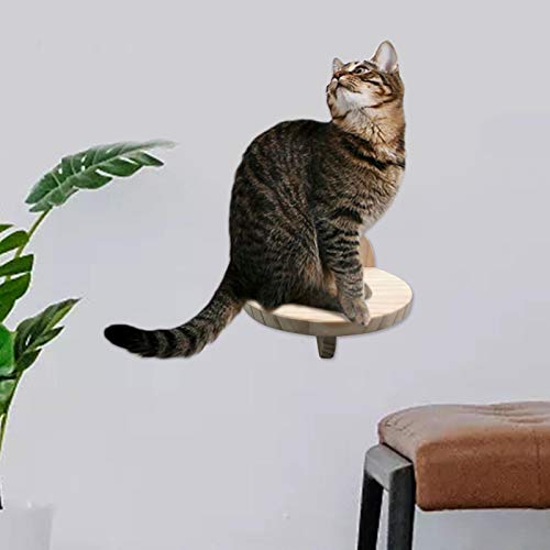 tulipes Marco De Pared para Gatos, Marco Circular De Madera para Escalar En La Pared para Gatos, Gato Que Salta para Gatos, Muebles para Gatos Escalones Montados En La Pared, Escalera para Presents