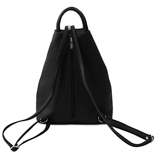 Tuscany Leather Shanghai Mochila en Piel Negro