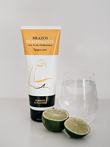 Tyalocare Reafirmante de Brazos - Crema Hidratante con Efecto Estilizador del Perfil de los Brazos y Refirmante Frente al Descolgamiento, Blanco, 225 Mililitros