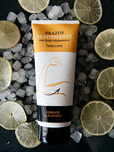 Tyalocare Reafirmante de Brazos - Crema Hidratante con Efecto Estilizador del Perfil de los Brazos y Refirmante Frente al Descolgamiento, Blanco, 225 Mililitros