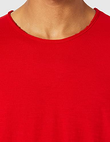 United Colors of Benetton Camiseta M/L 3je1j19a9 Suter, Rojo 015, Hombre