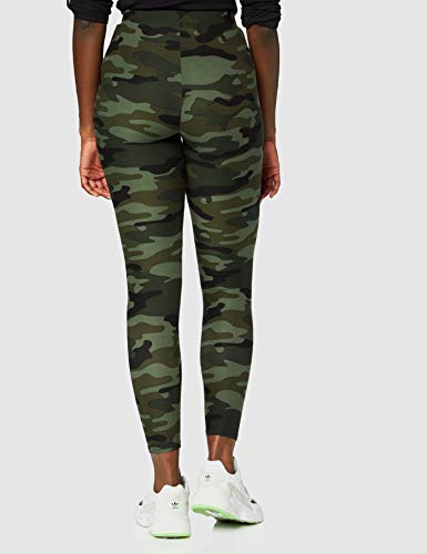 Urban Classics Ladies Camo Leggings, Mallas, Material Opaco - Pantalones Deportivos, Verde (Wood Camo), M