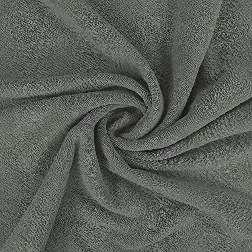 Utopia Towels - Lujosa Toalla de Baño Jumbo (90 x 180 CM, Gris) - 600 gsm, 100% Algodón Ring Spun Altamente Absorbente y de Secado Rápido - Sábana de Baño Súper Suave (Paquete de 2)