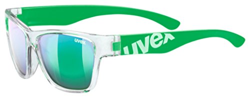 Uvex Sportstyle 508 Gafas Deportivas, Niños, Transparente/Verde, Talla Única