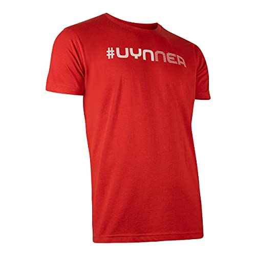 UYN Club #Uynner T-Shirt Camiseta para Hombre, Pompeian Red, Large