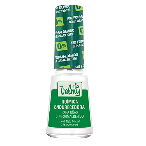 Valmy Química Endurecedora de Uñas, Libre de Formaldehído 7 Free, Tratamiento Fortalecedor y Protector -14 ml