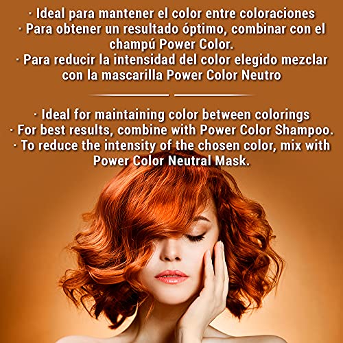 Válquer Professional Mascarilla Power Color cabellos teñidos. Vegano y sin sulfatos (Cabello castaño). Potenciador color pelo- 275 ml