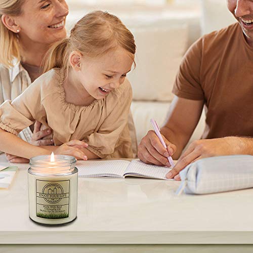 Velas Citronela de 4 Piezas Velas Perfumadas de 7.2 Onzas Cera de Soja Natural y Aceites Esenciales en Frasco Grande para Jardín Interior y Exterior dura Hasta 120 Horas Traje para Acampar y Picnic