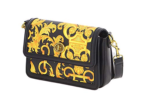 Versace Jeans Couture Bolso bandolera piel sintética negro/oro E1VWABM1