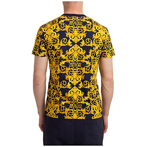 Versace Jeans Couture Hombre Camiseta Baroque BLU L