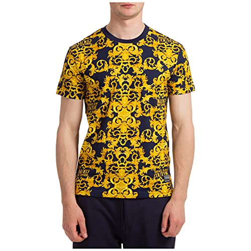 Versace Jeans Couture Hombre Camiseta Baroque BLU L