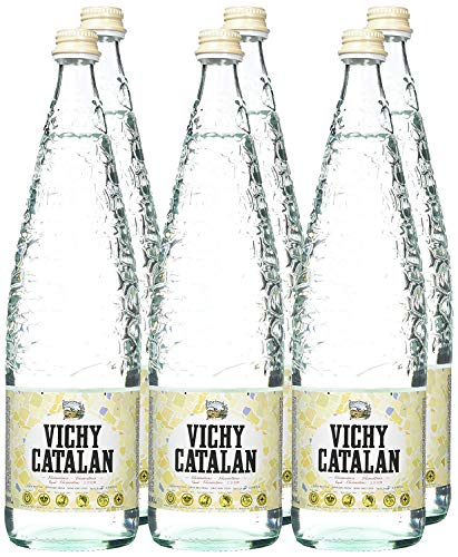 Vichy Catalán Agua Mineral con Gas botella cristal 1 litro - [Pack 12]