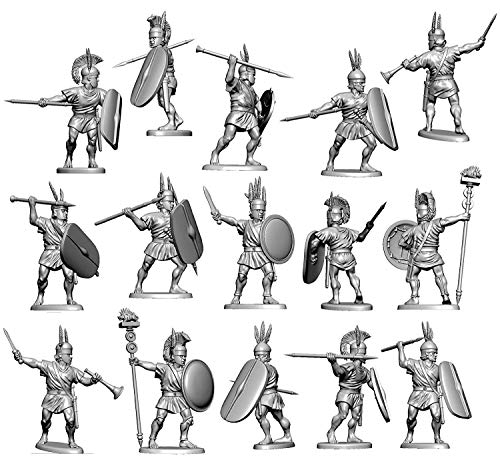 Victrix VXA016 - Samnitas Antiguas Sin Armadura - Conjunto De 24 Figuras - Miniaturas De Plástico De 28 mm - Guerrero De La Antigüedad