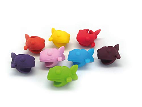 Vin Bouquet FIA 014 - Marcacopas de pez clip, Marca Copas de Silicona