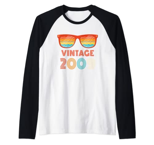 Vintage 2009 - Gafas de sol clásicas de cumpleaños Camiseta Manga Raglan