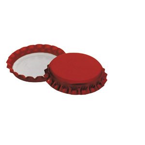 VIRSUS Ferrari - Tapones de corona no perforados para botellas de cerveza, vino y para el cierre de cualquier botella estándar, diámetro de 26 mm, varias cantidades (100)